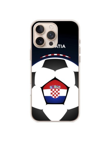 Coque iPhone 16 Pro Max Croatie Ballon Football - Madotta