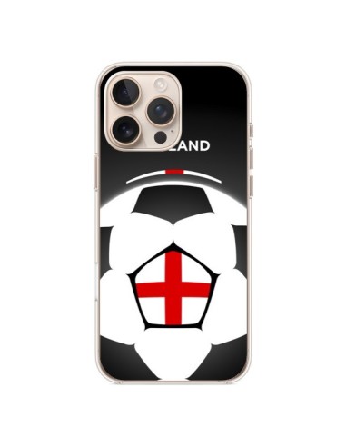 Coque iPhone 16 Pro Max Angleterre Ballon Football - Madotta