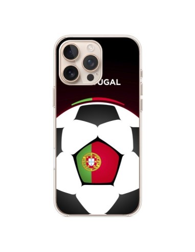 Coque iPhone 16 Pro Max Portugal Ballon Football - Madotta