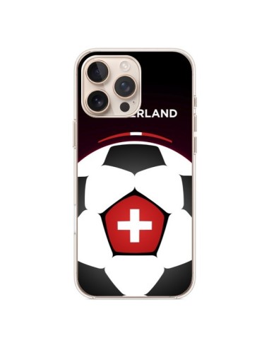 Cover iPhone 16 Pro Max Svizzera Calcio Football - Madotta