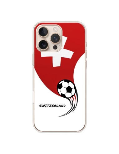 Coque iPhone 16 Pro Max Equipe Suisse Switzerland Football - Madotta