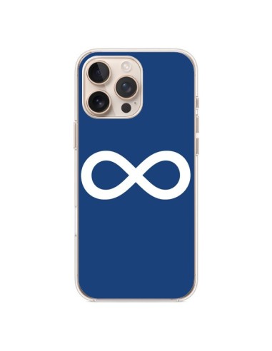 Coque iPhone 16 Pro Max Infini Navy Blue Infinity - Mary Nesrala