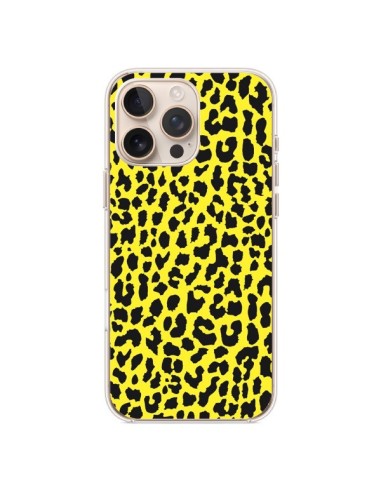 Coque iPhone 16 Pro Max Leopard Jaune - Mary Nesrala