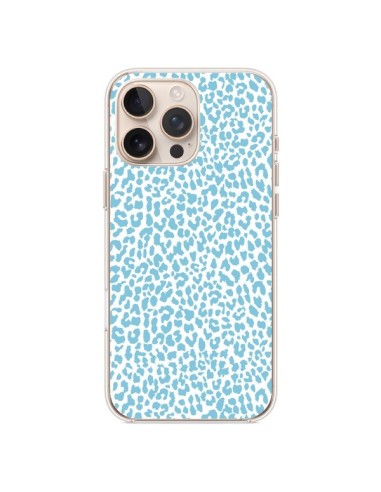 Coque iPhone 16 Pro Max Leopard Turquoise - Mary Nesrala