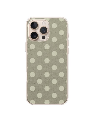 Coque iPhone 16 Pro Max Pois Polka Camel - Mary Nesrala