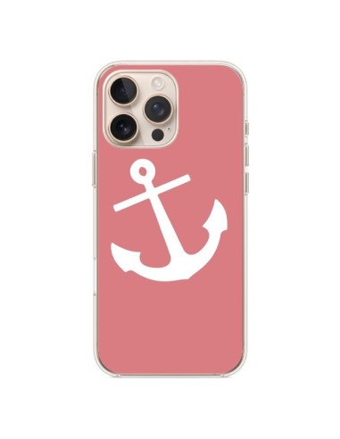 Coque iPhone 16 Pro Max Ancre Corail - Mary Nesrala