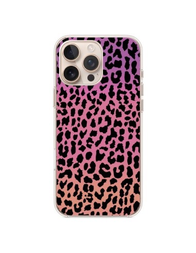 Coque iPhone 16 Pro Max Leopard Hot Rose Corail - Mary Nesrala