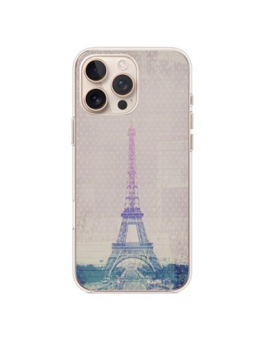 Coque iPhone 16 Pro Max I love Paris Tour Eiffel - Mary Nesrala