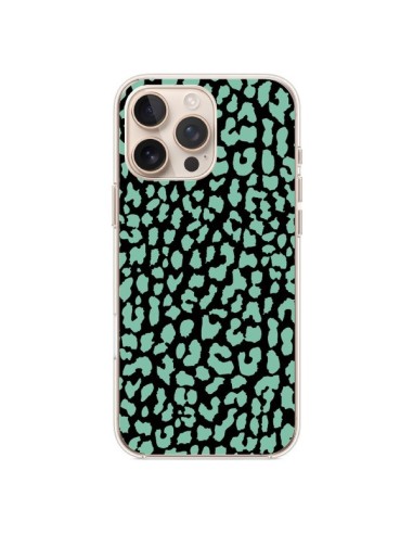 Coque iPhone 16 Pro Max Leopard Mint Vert - Mary Nesrala