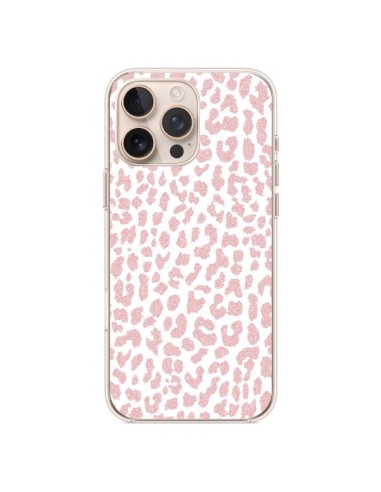 Coque iPhone 16 Pro Max Leopard Rose Corail - Mary Nesrala