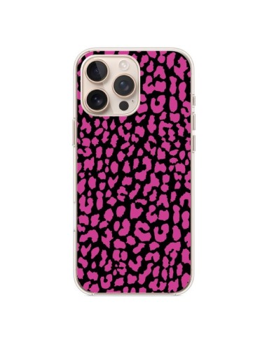 Coque iPhone 16 Pro Max Leopard Rose Pink - Mary Nesrala