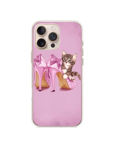 Coque iPhone 16 Pro Max Chaton Chat Kitten Chaussure Shoes - Maryline Cazenave