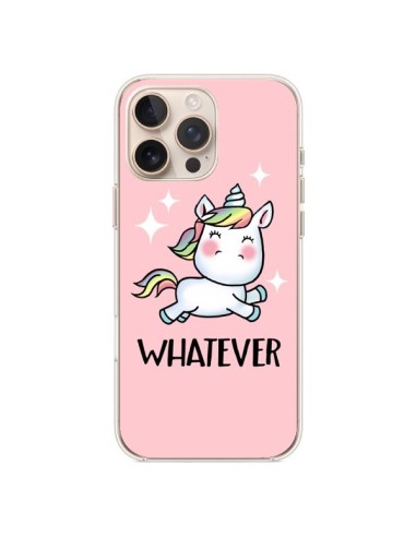 Coque iPhone 16 Pro Max Licorne Whatever - Maryline Cazenave