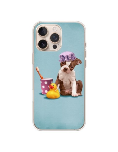 Coque iPhone 16 Pro Max Chien Dog Canard Fille - Maryline Cazenave