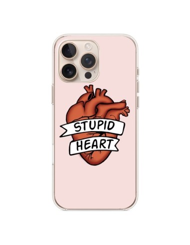 Coque iPhone 16 Pro Max Stupid Heart Coeur - Maryline Cazenave