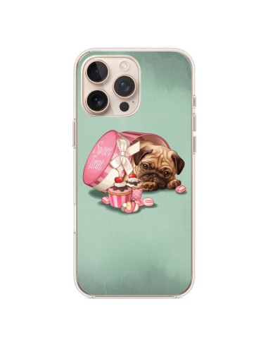 Coque iPhone 16 Pro Max Chien Dog Cupcakes Gateau Bonbon Boite - Maryline Cazenave