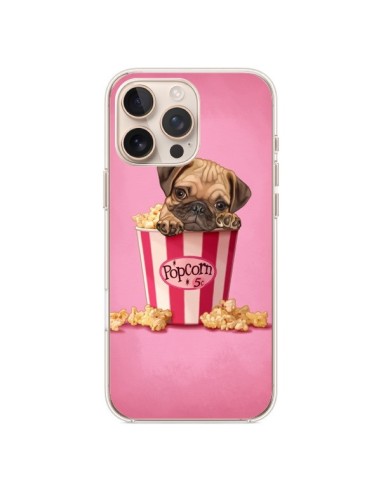 Coque iPhone 16 Pro Max Chien Dog Popcorn Film - Maryline Cazenave