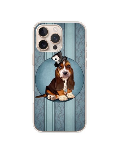 Coque iPhone 16 Pro Max Chien Dog Jeu Poket Cartes - Maryline Cazenave