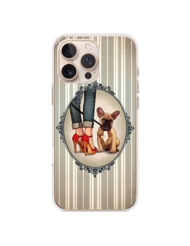 Coque iPhone 16 Pro Max Lady Jambes Chien Dog - Maryline Cazenave