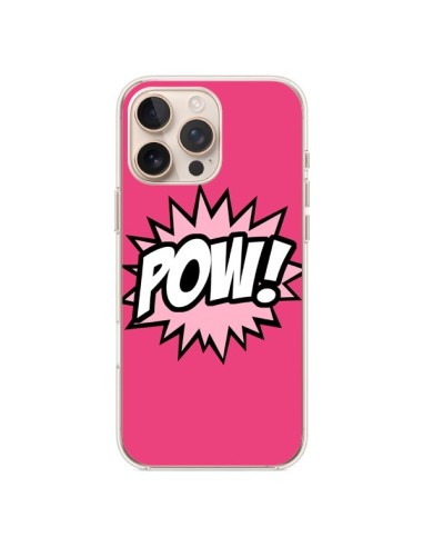 Coque iPhone 16 Pro Max Pow Bulles BD Comics - Maryline Cazenave