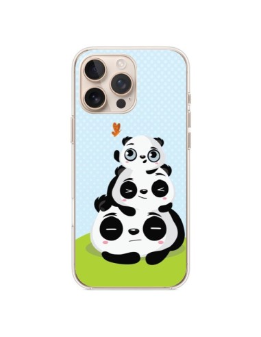 Coque iPhone 16 Pro Max Panda Famille - Maria Jose Da Luz