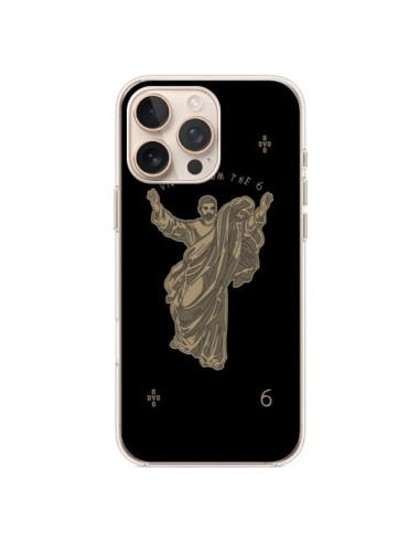 Coque iPhone 16 Pro Max God Black Drake Chanteur Jeu Cartes - Mikadololo