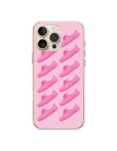 Coque iPhone 16 Pro Max Pink Rose Vans Chaussures - Mikadololo