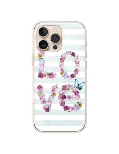 Coque iPhone 16 Pro Max Love Fleurs Flower - Monica Martinez