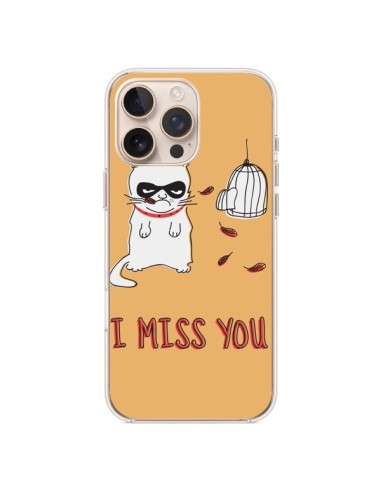 Coque iPhone 16 Pro Max Chat I Miss You - Maximilian San