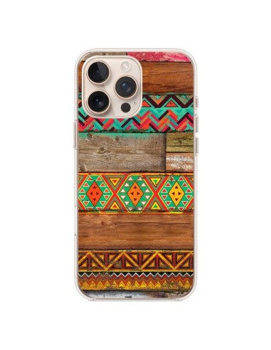 Coque iPhone 16 Pro Max Indian Wood Bois Azteque - Maximilian San