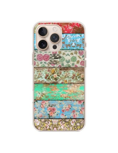 Coque iPhone 16 Pro Max Rococo Style Bois Fleur - Maximilian San