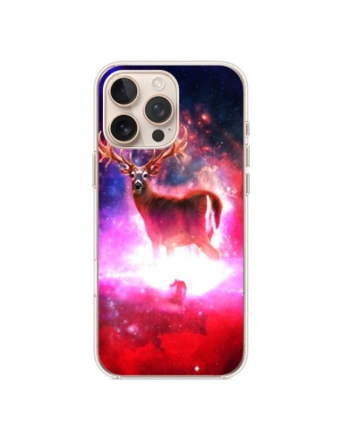 Coque iPhone 16 Pro Max Cosmic Deer Cerf Galaxy - Maximilian San