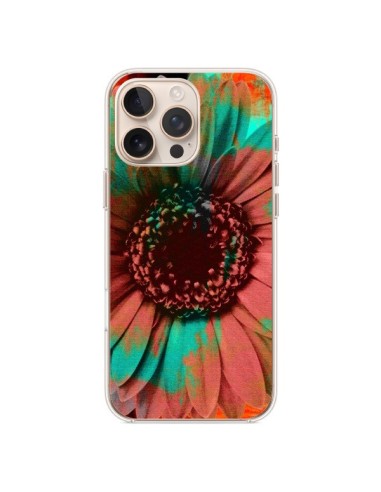 Coque iPhone 16 Pro Max Tournesol Lysergic Flower - Maximilian San