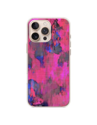 Coque iPhone 16 Pro Max Fleurs Rose Lysergic Pink - Maximilian San