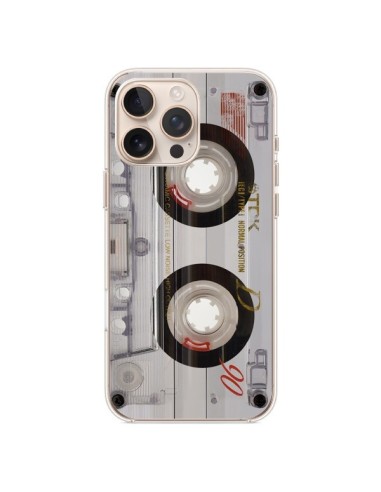 Coque iPhone 16 Pro Max Cassette Transparente K7 - Maximilian San