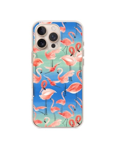 Coque iPhone 16 Pro Max Flamingo Pink - Ninola Design