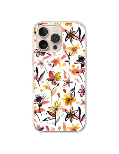 Coque iPhone 16 Pro Max Ink Bleeding Dots Pink - Ninola Design