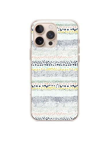 iPhone 16 Pro Max Case Little Textured Dots Green - Ninola Design