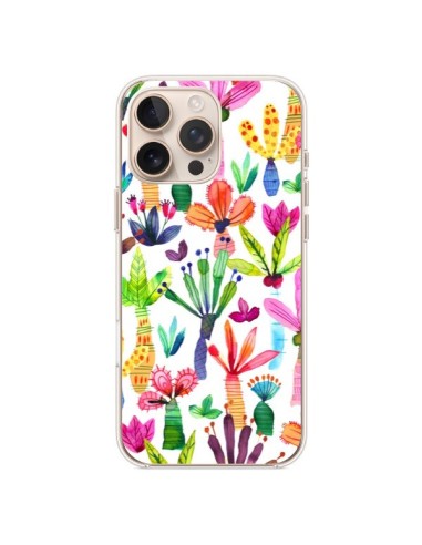 Coque iPhone 16 Pro Max Overlapped Watercolor Dots - Ninola Design