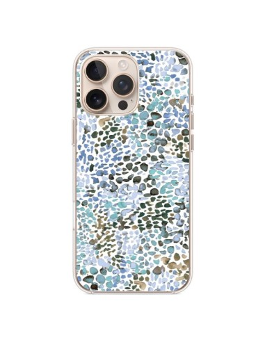 Cover iPhone 16 Pro Max Smoky Marble Watercolor Rosa - Ninola Design