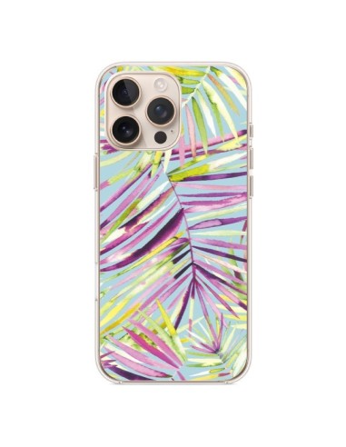 Coque iPhone 16 Pro Max Tropical Flowers Multicolored - Ninola Design