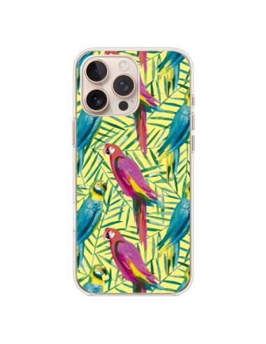 Coque iPhone 16 Pro Max Tropical Monstera Leaves Multicolored - Ninola Design