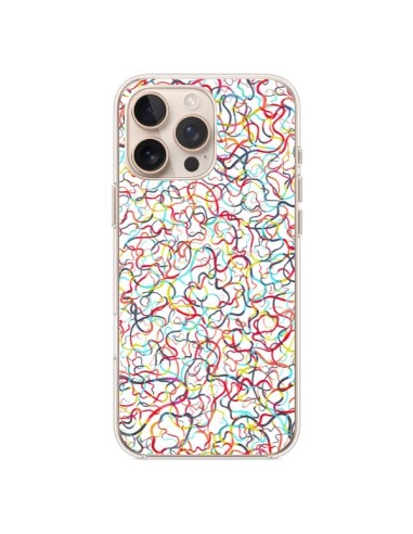 Cover iPhone 16 Pro Max Water Drawings Bianco - Ninola Design