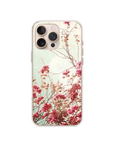 Coque iPhone 16 Pro Max Fleur Vintage Rose - Nico