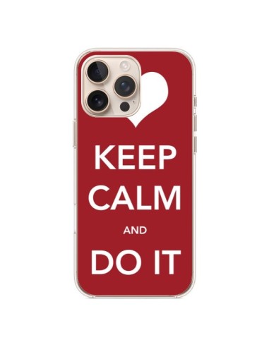 Coque iPhone 16 Pro Max Keep Calm and Do It - Nico