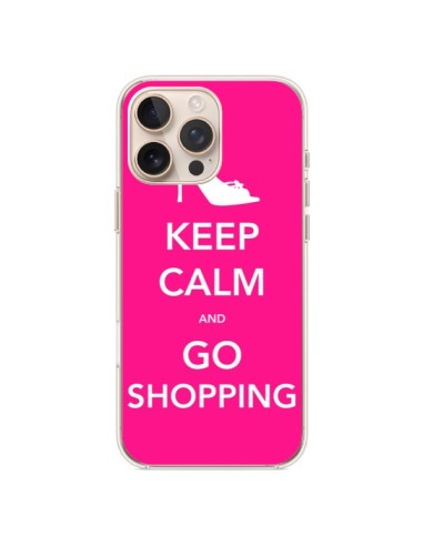 Coque iPhone 16 Pro Max Keep Calm and Go Shopping - Nico