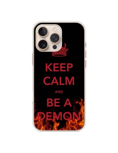 Coque iPhone 16 Pro Max Keep Calm and Be A Demon - Nico