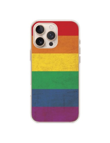 Coque iPhone 16 Pro Max Drapeau Arc En Ciel Gay - Nico