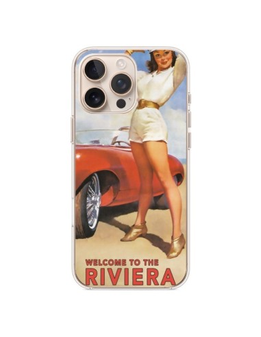 Coque iPhone 16 Pro Max Welcome to the Riviera Vintage Pin Up - Nico