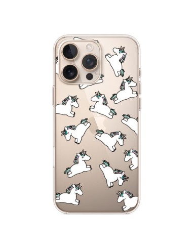 Coque iPhone 16 Pro Max Licorne Crinière Transparente - Nico